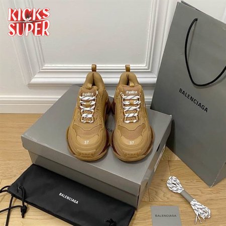 BALENCIAGA MEN'S TRIPLE S SNEAKER CLEAR SOLE - BB184