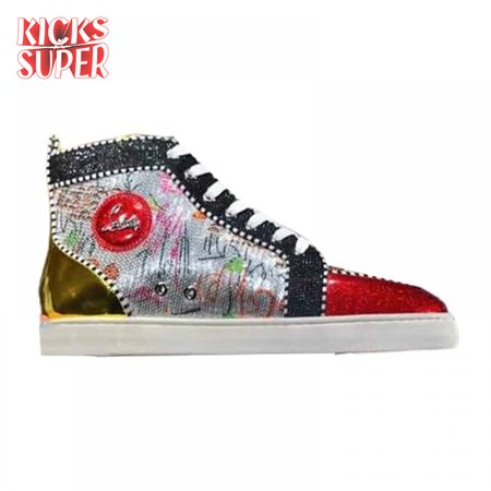 CHRISTIAN LOUBOUTIN HIGH TOP SNEAKER - CL135
