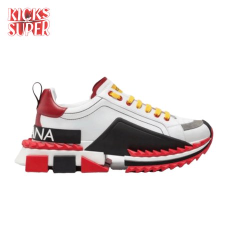 DOLCE & GABBANA SUPER KING MULTICOLOR SNEAKERS - DG39