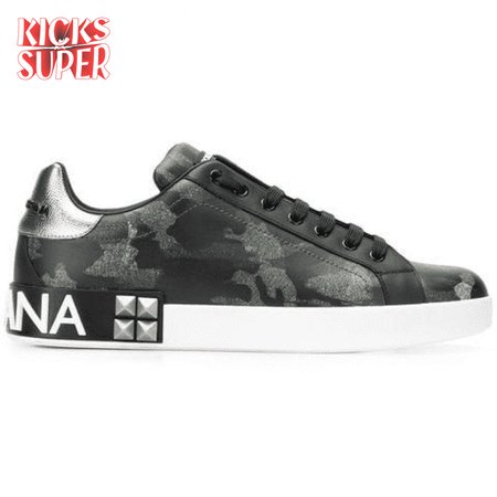 DOLCE & GABBANA PRINTED LOW-TOP TRAINERS - DG10