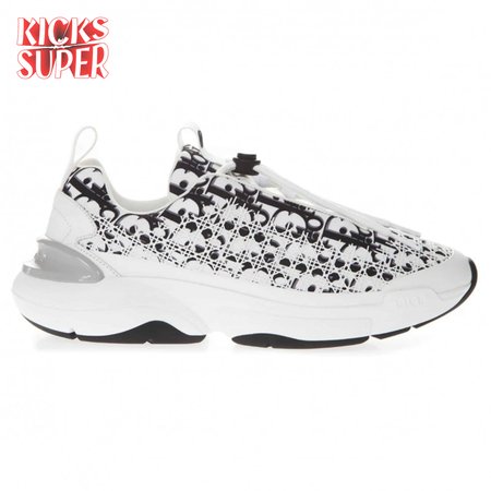 DIOR B24 CANNAGE MOTIF BLACK SNEAKER - CD21