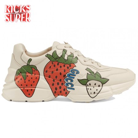 GUCCI RHYTON SNEAKER WITH STRAWBERRY