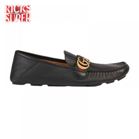 GUCCI LEATHER DRIVER WITH WEB - LDG005