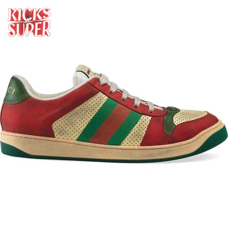 GUCCI SCREENER LEATHER SNEAKER - GC52