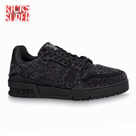 glitter sneaekers black trainer - 223