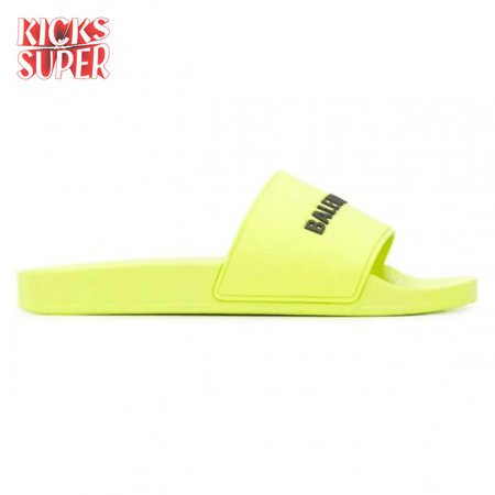 BALENCIAGA RUBBER LOGO POOL SLIDE SANDALS - BBS2